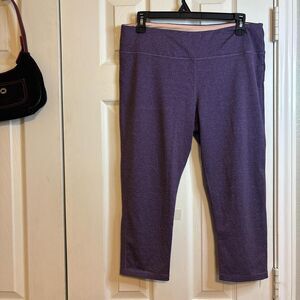 Marika Sport Women’s Large (12/14) Purple Leggings High Rise Stretch Activewear